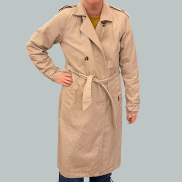 Manteau style trench taupe pour femmes L