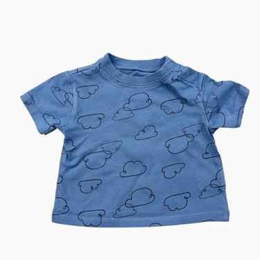 T-shirt bleu 'nuages' NB