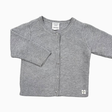 Cardigan gris en tricot 12M