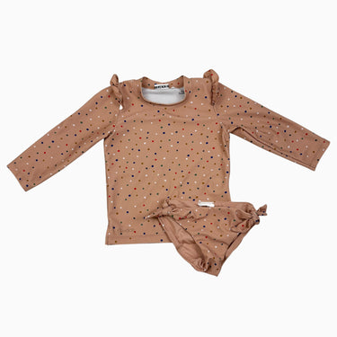 Maillot vieux-rose à pois 80-86CM 12-18M