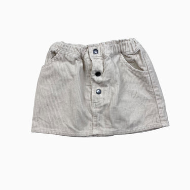 Jupe vanille en corduroy 12M
