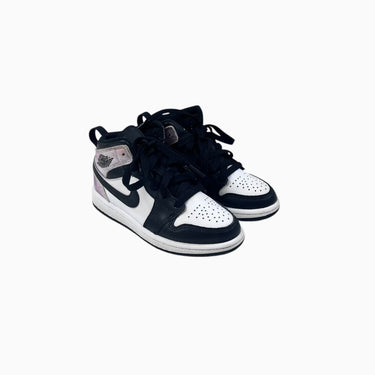 Sneakers 'Air Jordan' noires et roses-mauves à lacets 10.5US