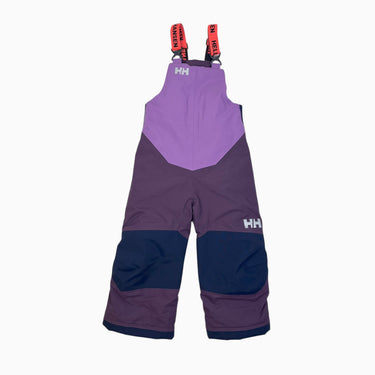 Salopette de neige aubergine, marine et mauve 98 3Y