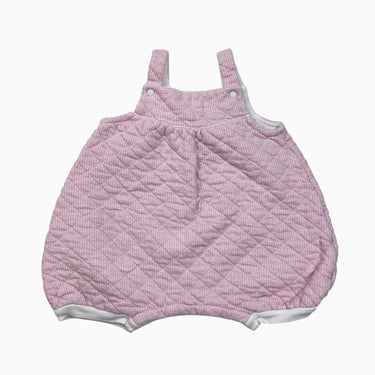 Combi rose en coton matelassé 12M