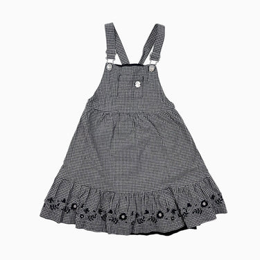 Robe jumper à vichy noire 5Y