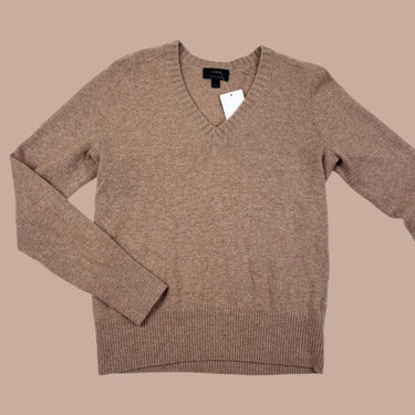 Pull cassonade en tricot de laine, cachemire et nylon pour femmes M