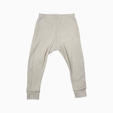 Legging vanille en coton gaufré 3Y