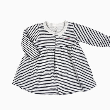 Robe à rayures marine 'Je t'aime' 6M