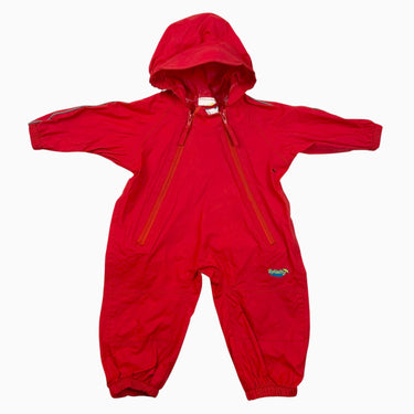 Combi de pluie rouge 6-12M