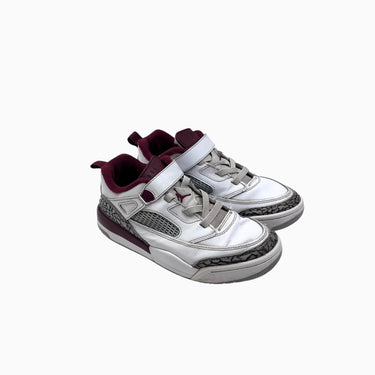 Sneakers blanches et lie de vin à velcro JR3US