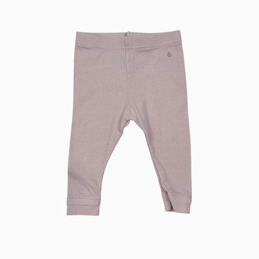 Legging rose pâle en coton 6M