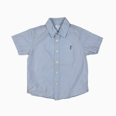 Chemise bleu ciel 'phare brodé' 4Y