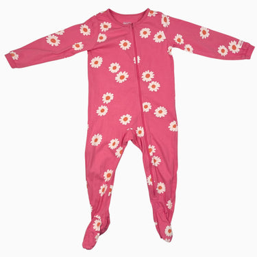 Pyjama rose fuschia en coton à imprimé floral 2-3Y