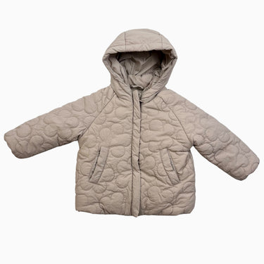 Manteau crème matelassé 12-18M