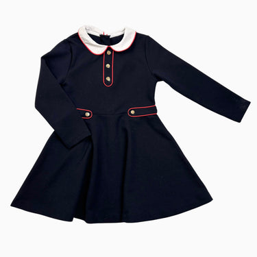 Robe à col claudine marine 5Y