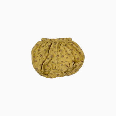 Bloomer jaune fleuri en mousseline 18M