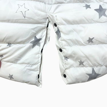 Manteau convertible avec foulard doublée en polar étoiles 3-6M