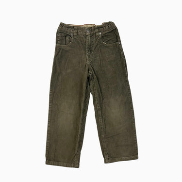 Pantalon kaki-taupe en corduroy 5Y