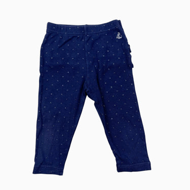 Legging marine à pois avec volants 12M