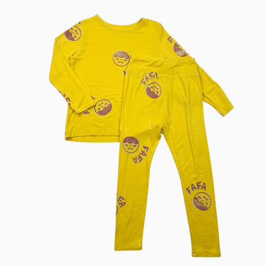 Set Fafa jaune/framboise