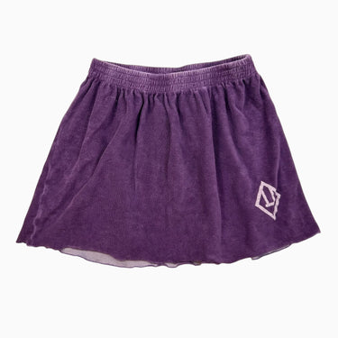 Jupe violette en ratine de coton 10Y