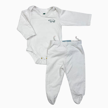 Ensemble cache-couche et legging à pieid 'tortue' 3-6M