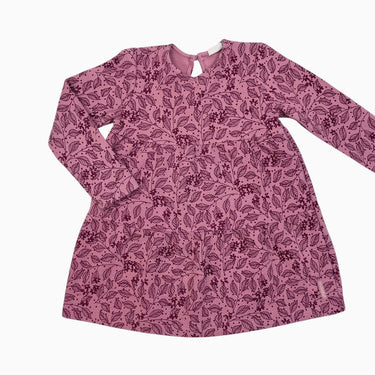 Robe fleuri prune 7Y