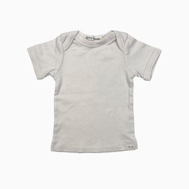 T-shirt vanille en coton bio 6-12M