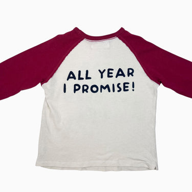 Chandail crème carmin 'Dear Santa' 6Y