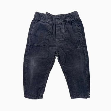 Pantalon anthracite en corduroy 12-18M