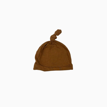 Bonnet caramel en bambou et spandex 0-3M