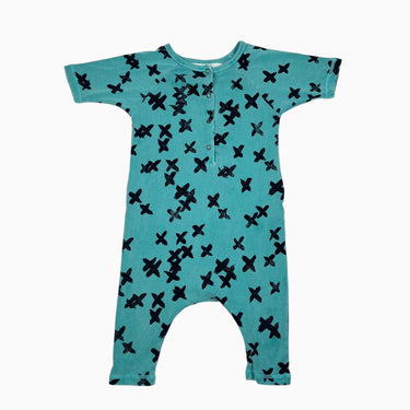 Combi verte aqua 'X' 12-18M