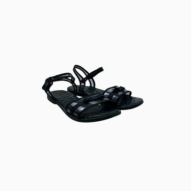 Sandales noires avec noeud 33EU