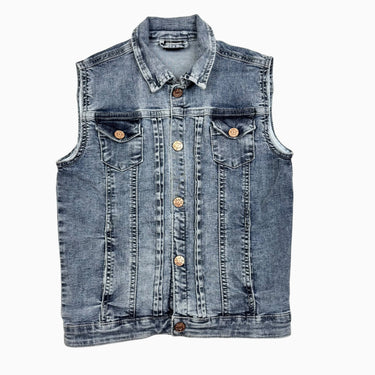 Veste sans manche en denim 4-5Y