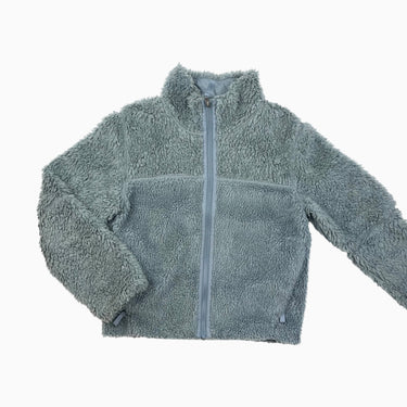 Veste grise-verte Retro X en sherpa pour femmes XS