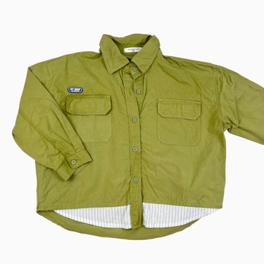 Chemise verte chartreuse en coton 'oversized' 130CM 8Y