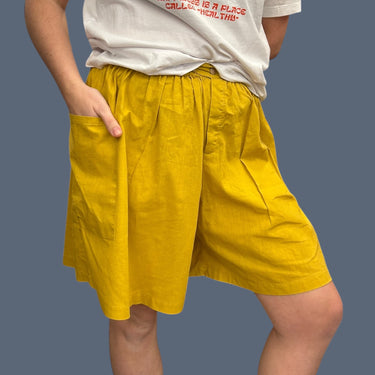 Short culotte dijon en lin et coton pour femmes XL (fit M-L à la taille)