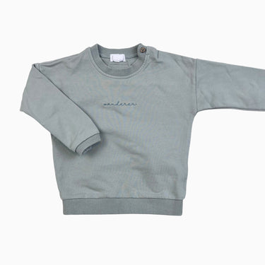 Pull menthe brodé 'wonder' 6-12M