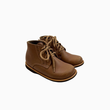 Bottines marron cuit lacet 26EU