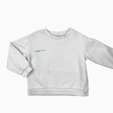 Pull blanc coton terry 6Y