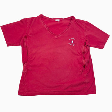 T-shirt rouge d'allaitement 'Le meilleur pour la faim' L