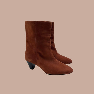 Bottines à talons 'ginger' en daim pour femmes 37EU