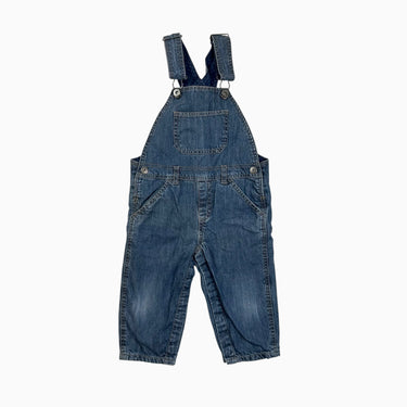 Salopette en denim avec boutons pressions 12M
