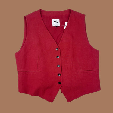 Gilet rouge canneberge pour femmes XXL