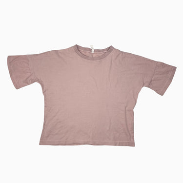 T-shirt rose saumon en coton bio 6Y