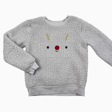 Pull 'renne' en sherpa 7Y