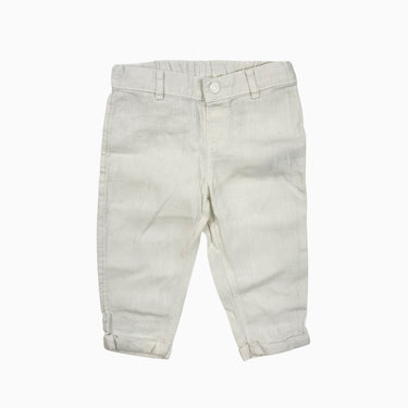Pantalon blanc en lin 18M
