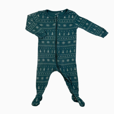 Pyjama vert 'sapins' 9M