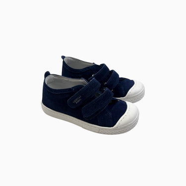Sneakers marine profond en suède à velcro 27EU