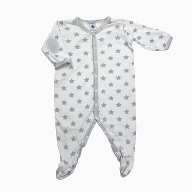 Pyjama en coton étoiles grises 6M